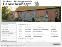 Tablet Screenshot of kirche-daenischenhagen.de